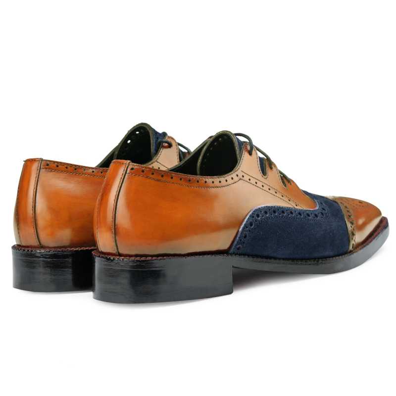 Bart Criss Cross Oxford Tan Blue