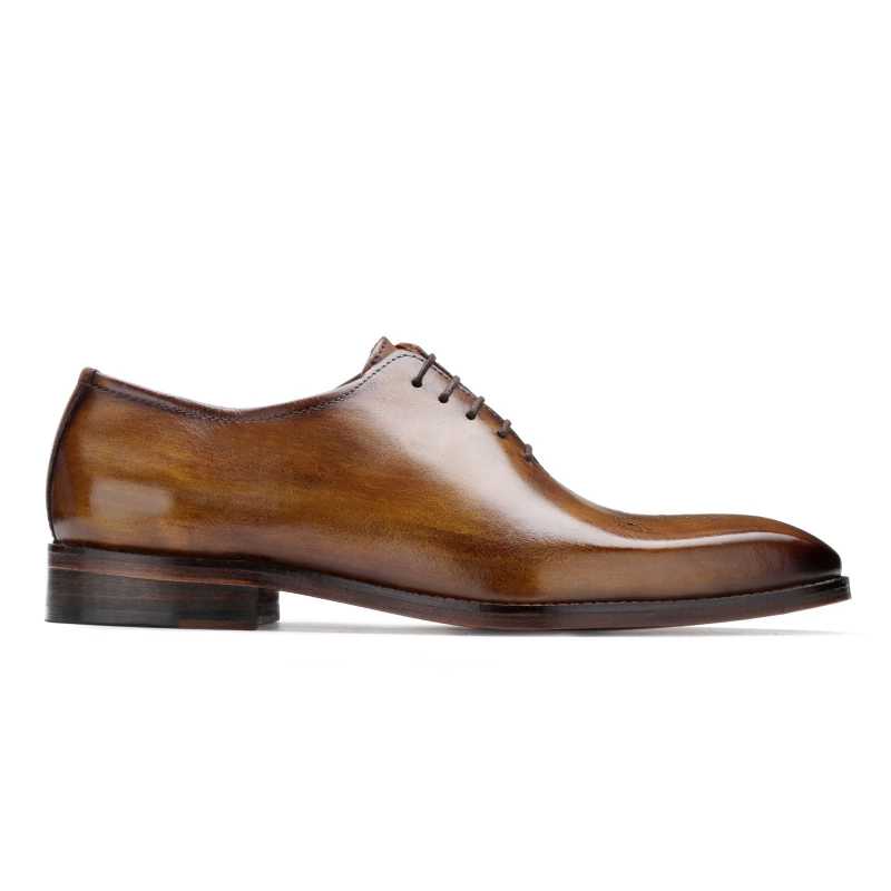 Nicholas Wholecut Oxford Shoes in Tan
