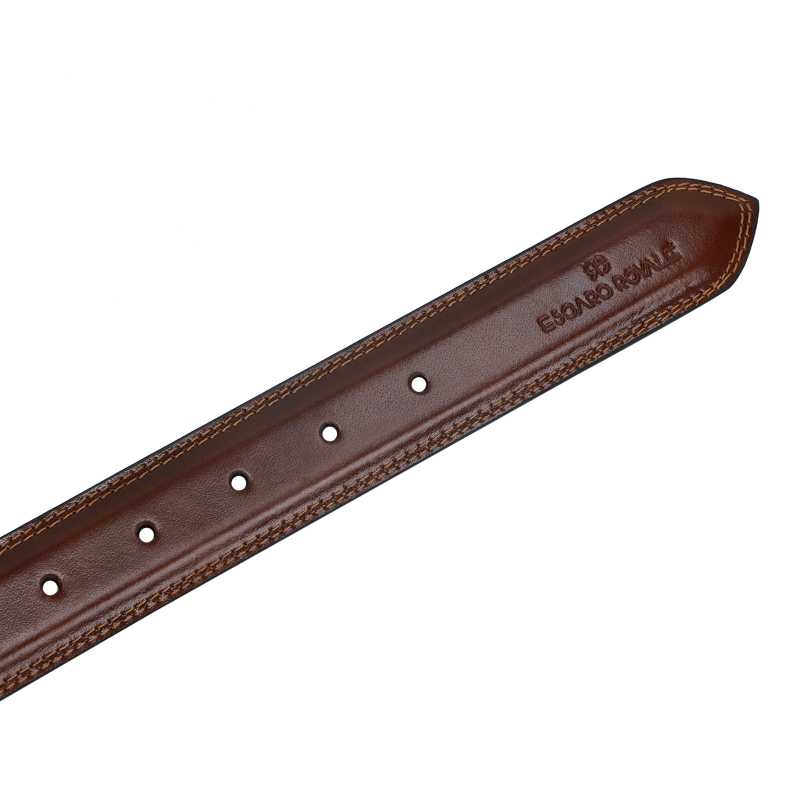 Beruto Mens Luxury Leather Belt In Brown