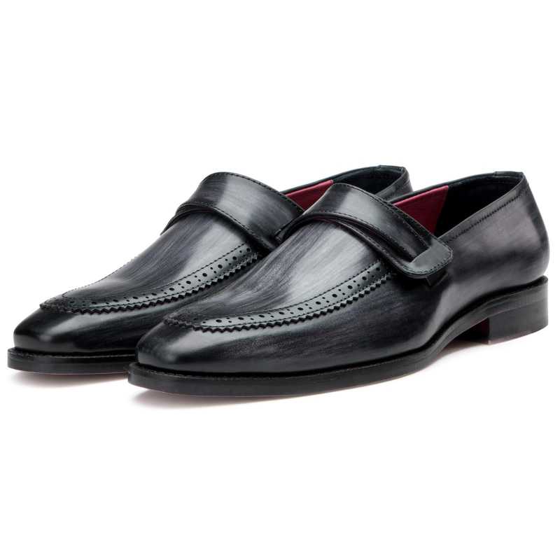 Rudy Designer Penny Loafers in Gray
