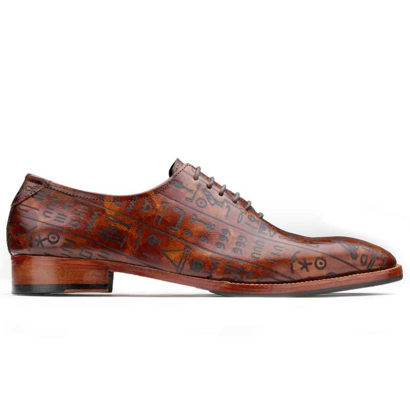 Aztec Designer Oxfords in Brown