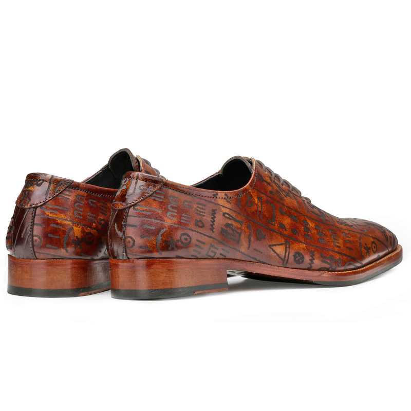 Aztec Designer Oxfords in Brown