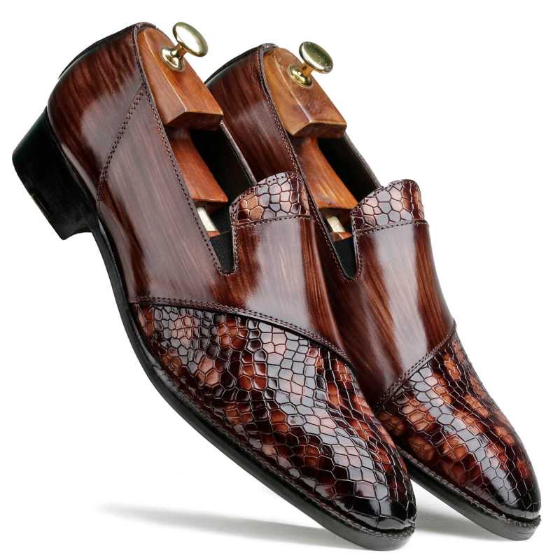 Romigi Designer Loafers in Brown