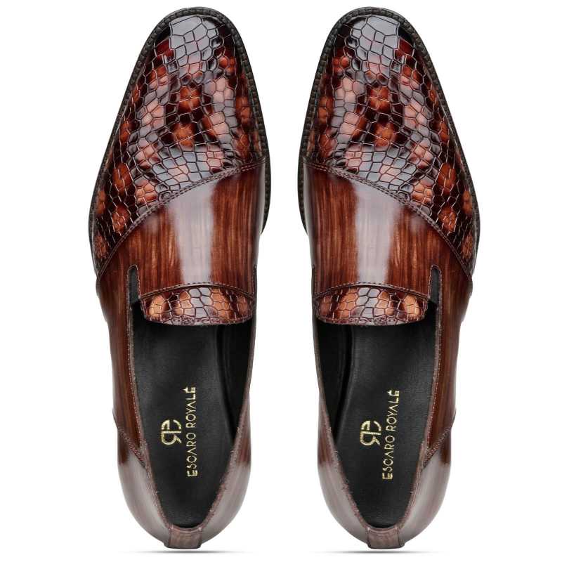 Romigi Designer Loafers in Brown