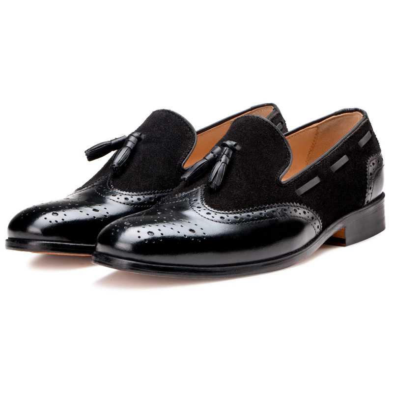 Chicago Tassel Loafers In Black