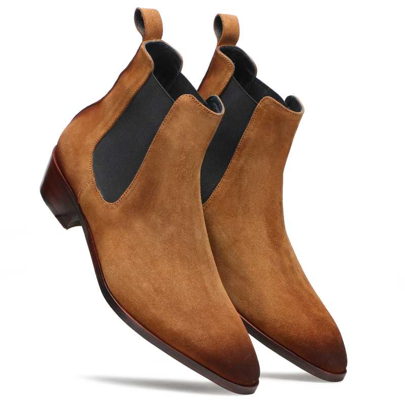 Iceman Chelsea Boots In Brown Suede - Main Image
