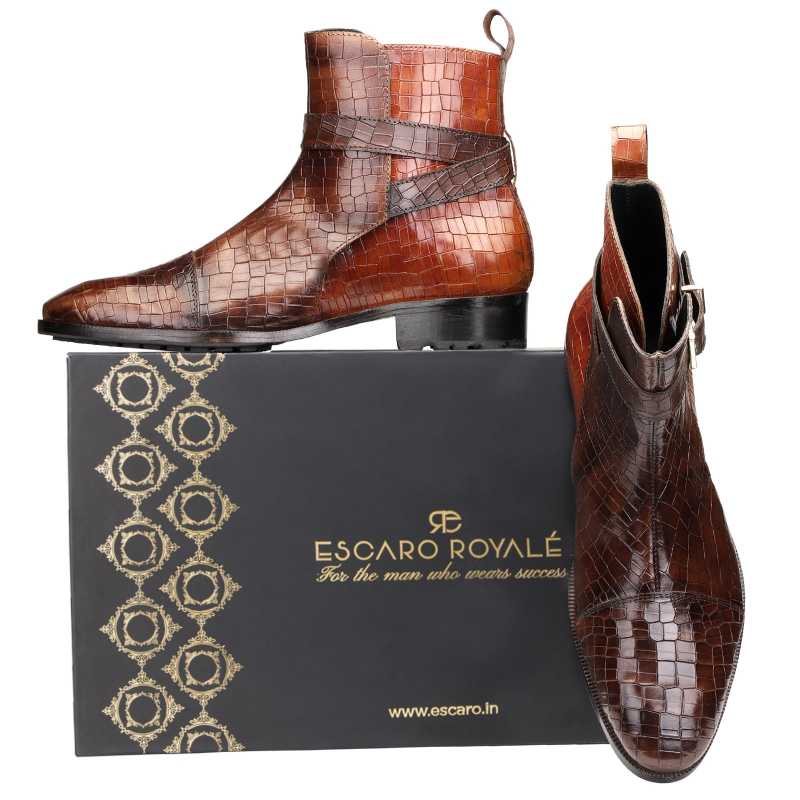 The Jodhpur Boots in Patina Brown - men's shoes, view 7