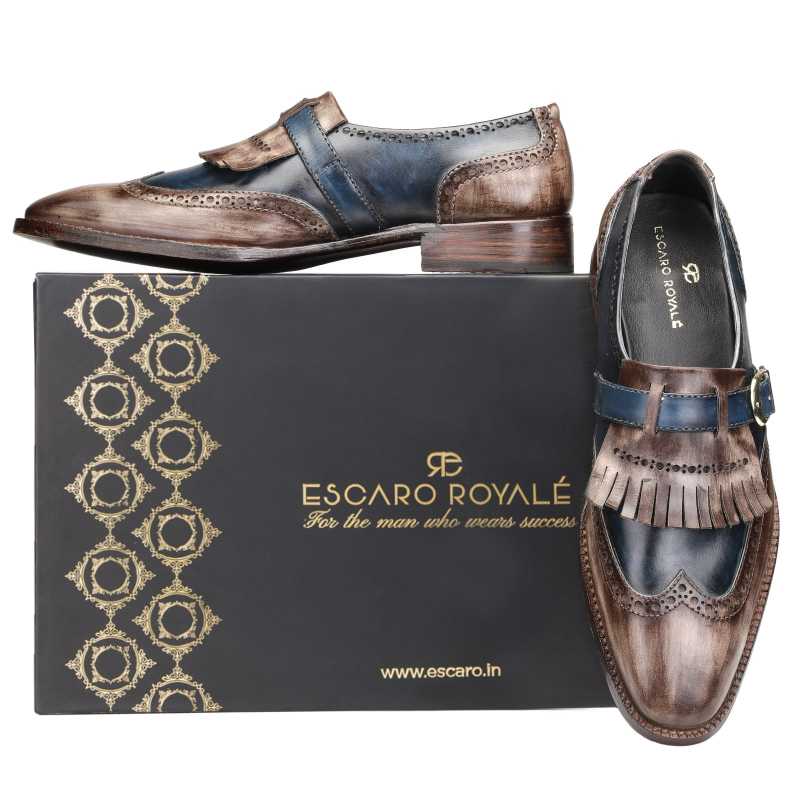 Mark Goodyear-welted fiddleback Loafers in Brown