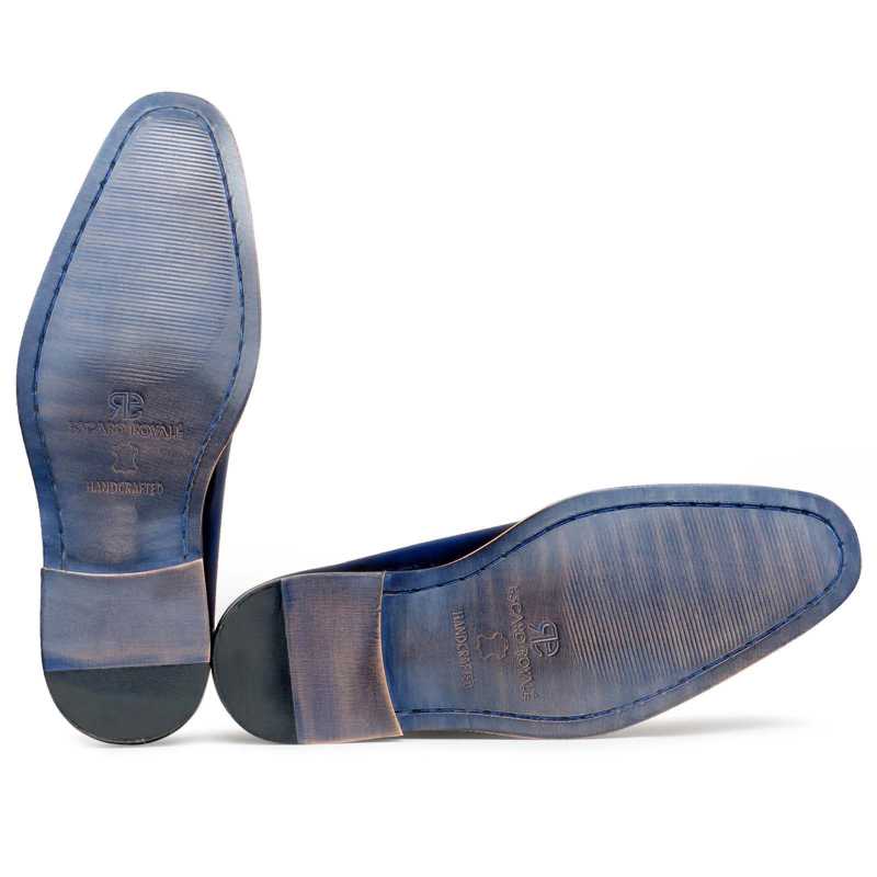 Medallion Wholecut Oxdords in Blue