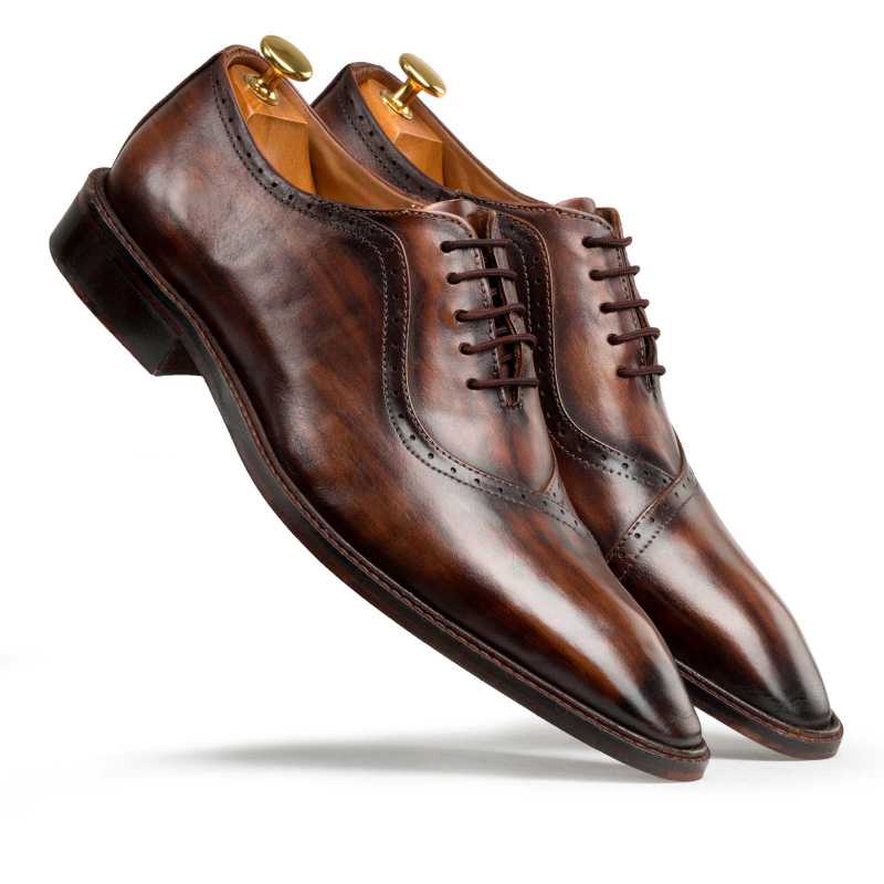 Pal Zileri‎ dark brown oxford lace up dress shoes Men’s Size 9 PAL ZILERI Men\ main image 4