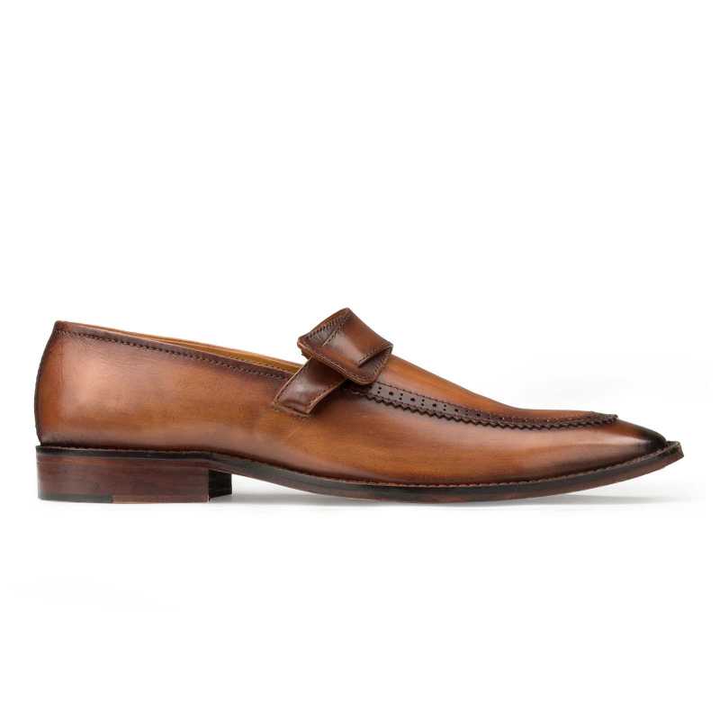 Tan Designer Penny Loafers