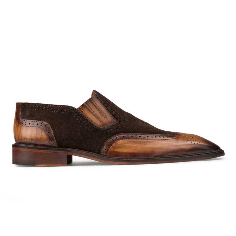Vecasa Wingtip Loafers in BrownTan