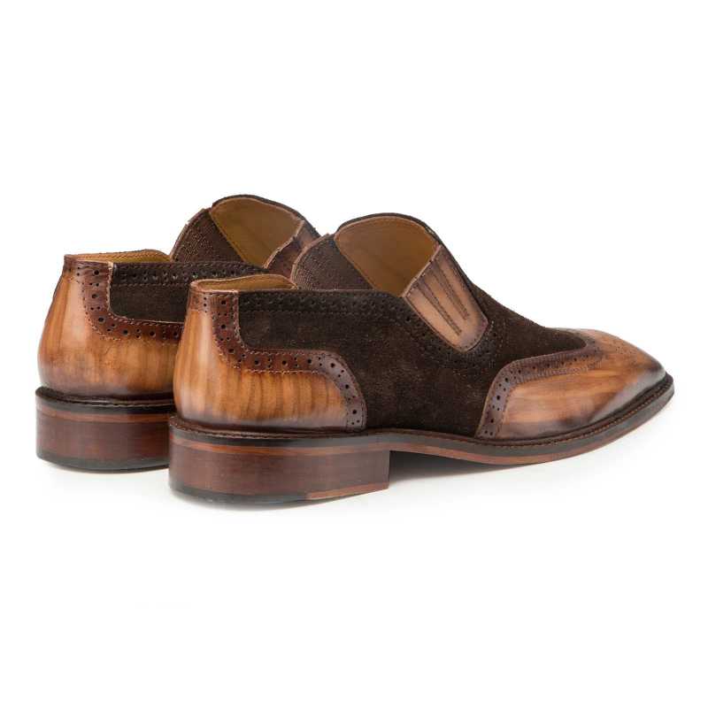 Vecasa Wingtip Loafers in BrownTan