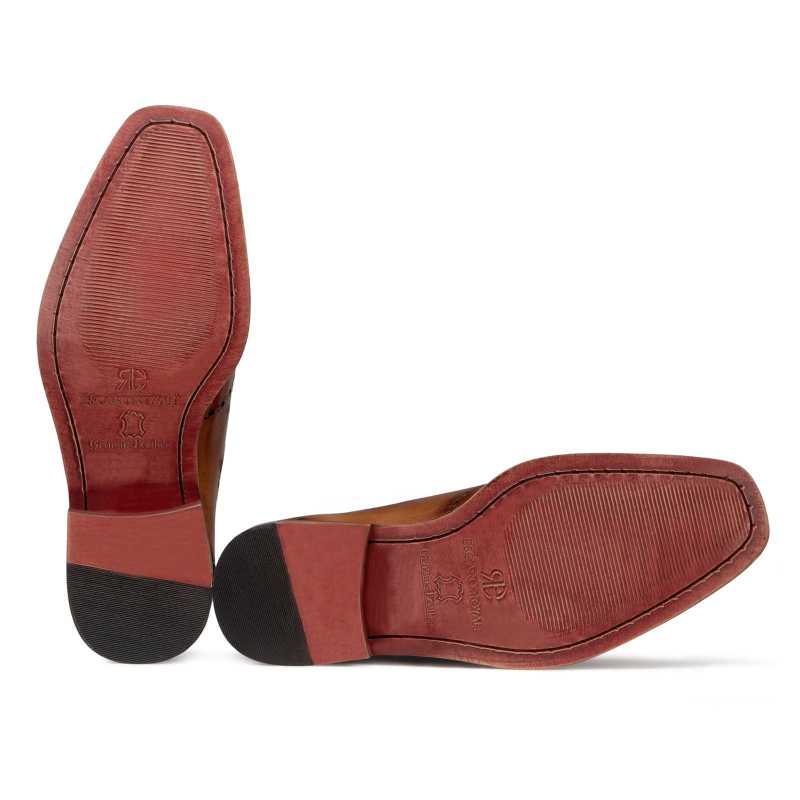 Michael Wholecut Wingtip Oxfords in Tan