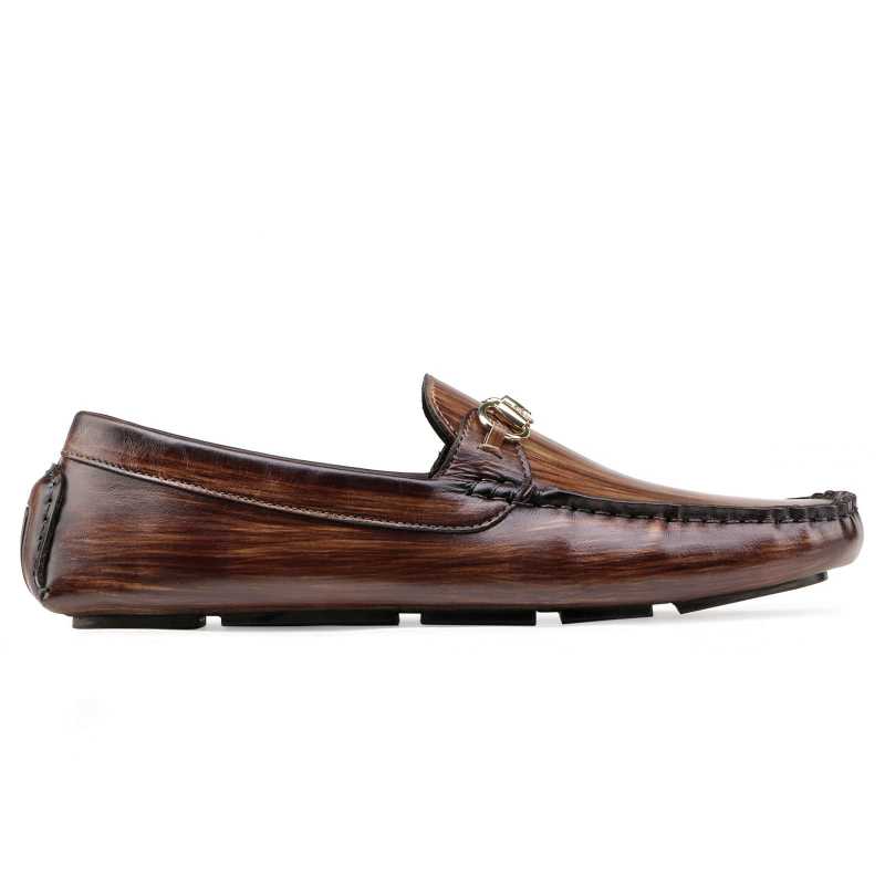 Branson Loafers in Brown Wood Finish