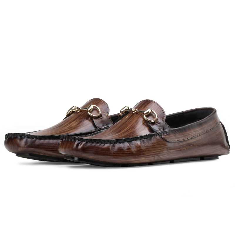 Branson Loafers in Brown Wood Finish