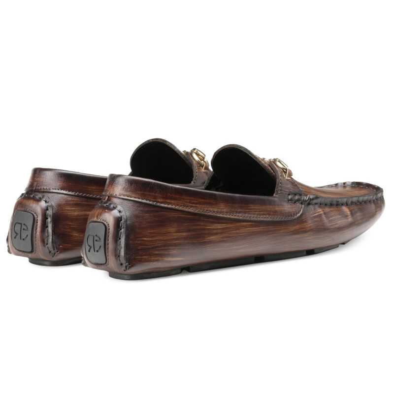 Branson Loafers in Brown Wood Finish