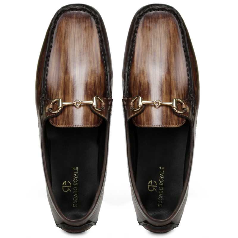 Branson Loafers in Brown Wood Finish