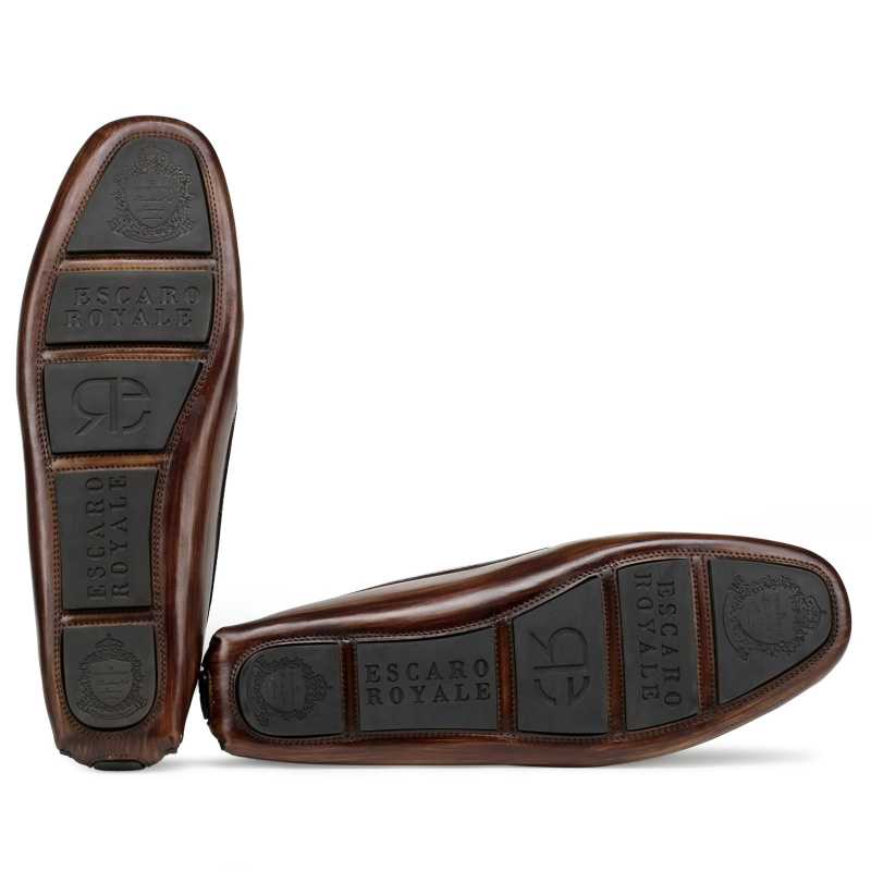 Branson Loafers in Brown Wood Finish