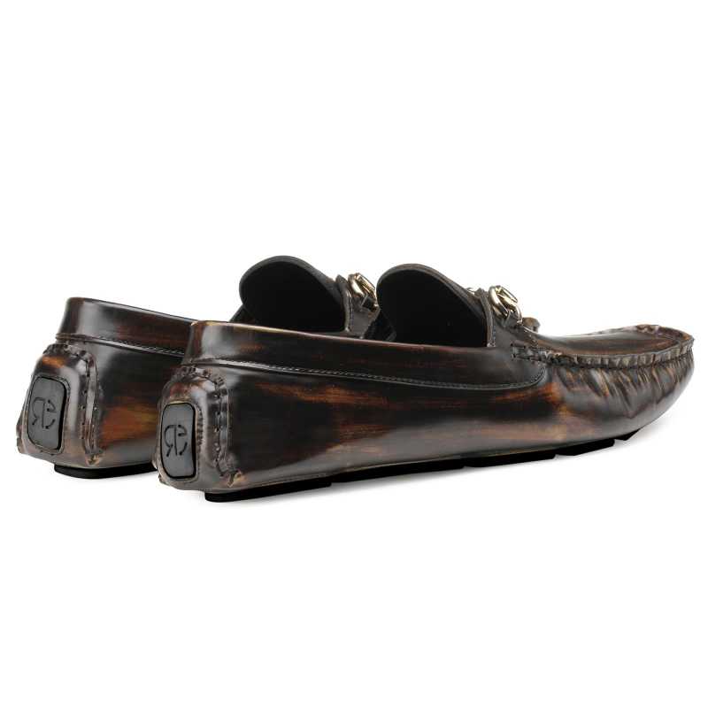 Branson Horsebit Driver Loafers in Brown
