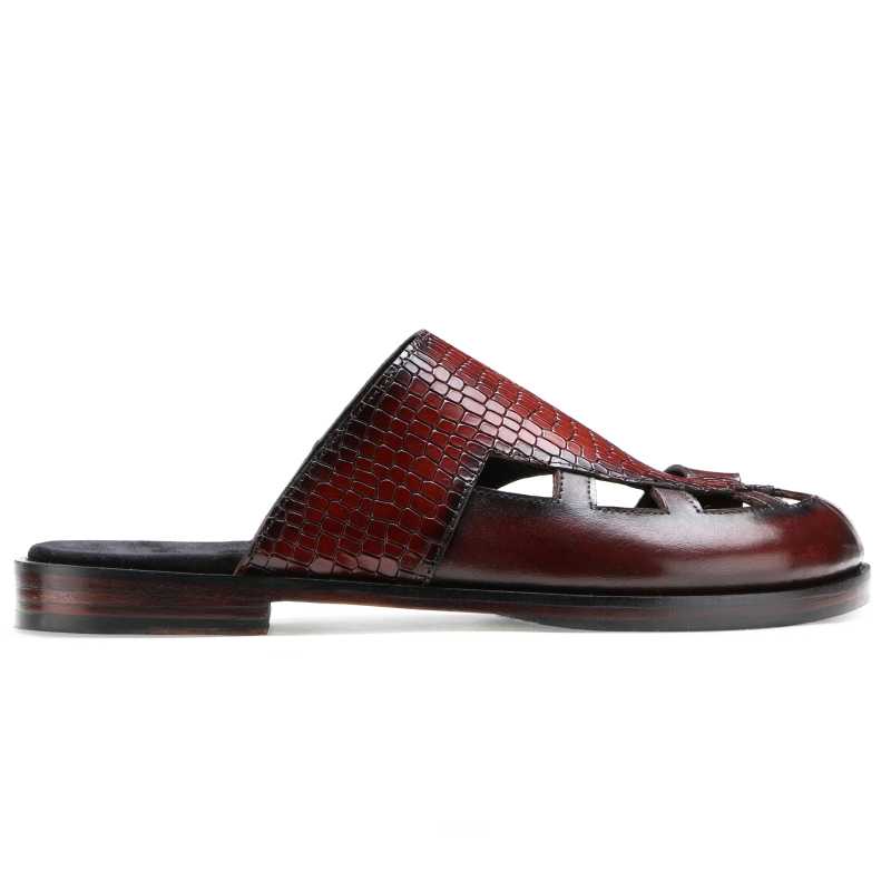 Segio Designer Slippers in Wine