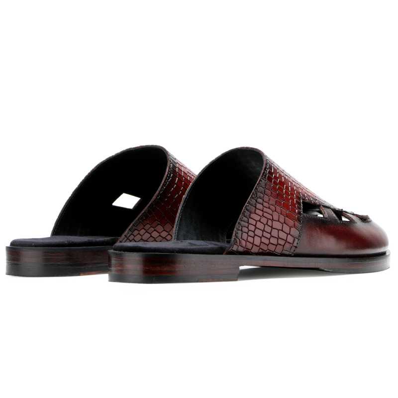 Segio Designer Slippers in Wine
