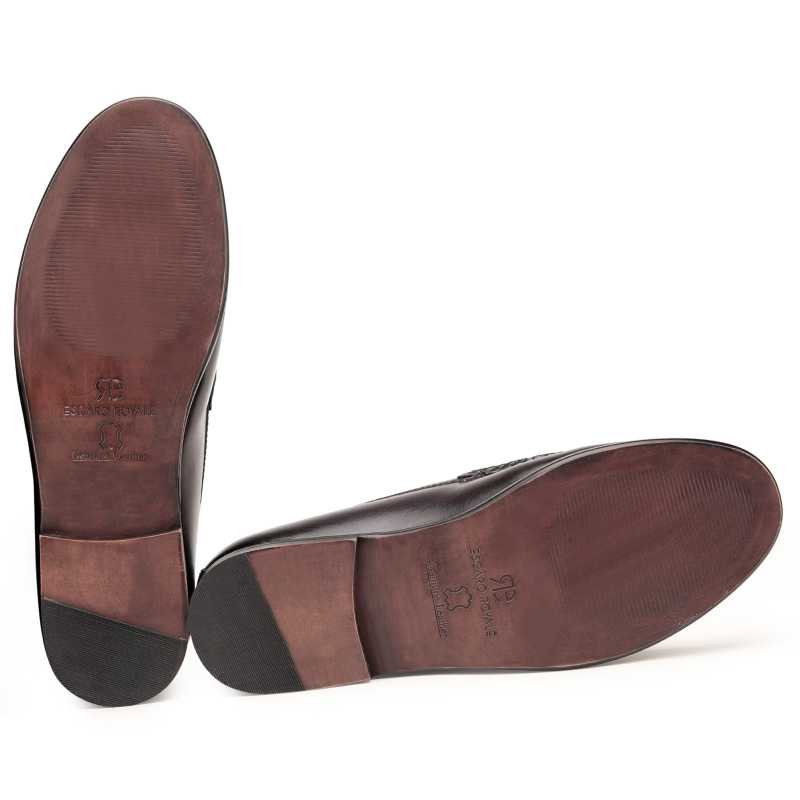 Carlos Horsebit Loafers In Wine