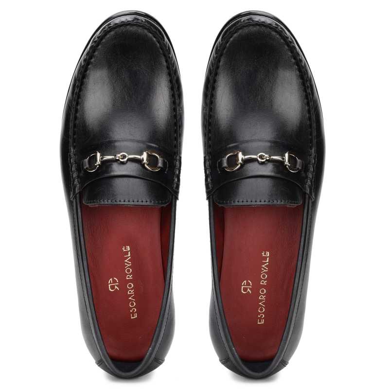 Carlos Horsebit Loafers In Black