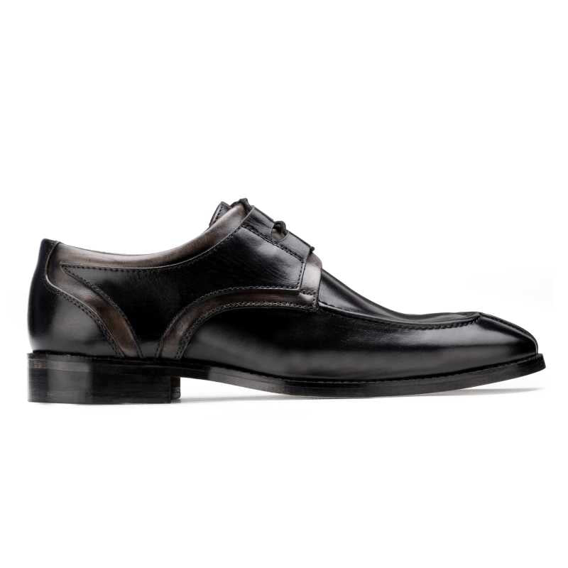 Valentin Derby Shoes in Black-Gray