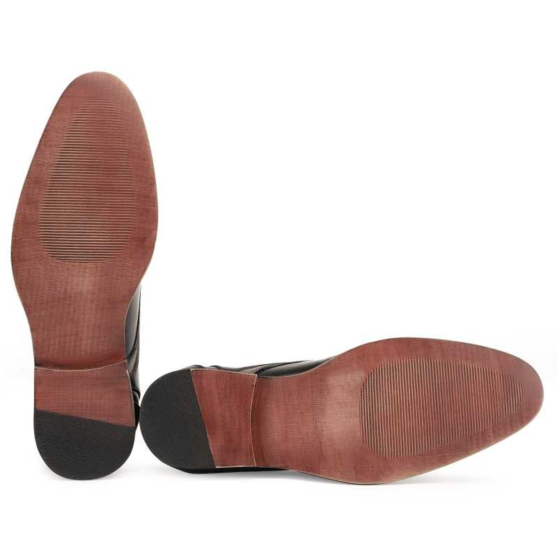 Valentin Derby Shoes in Black-Gray