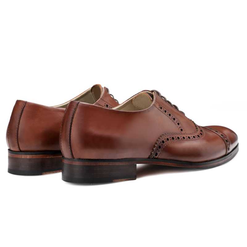 Vienna Classic Toecap Oxfords in Brown