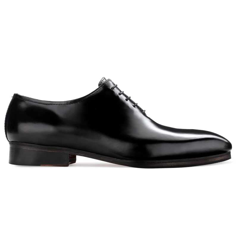 Milan Smooth Wholecut Oxfords In Black