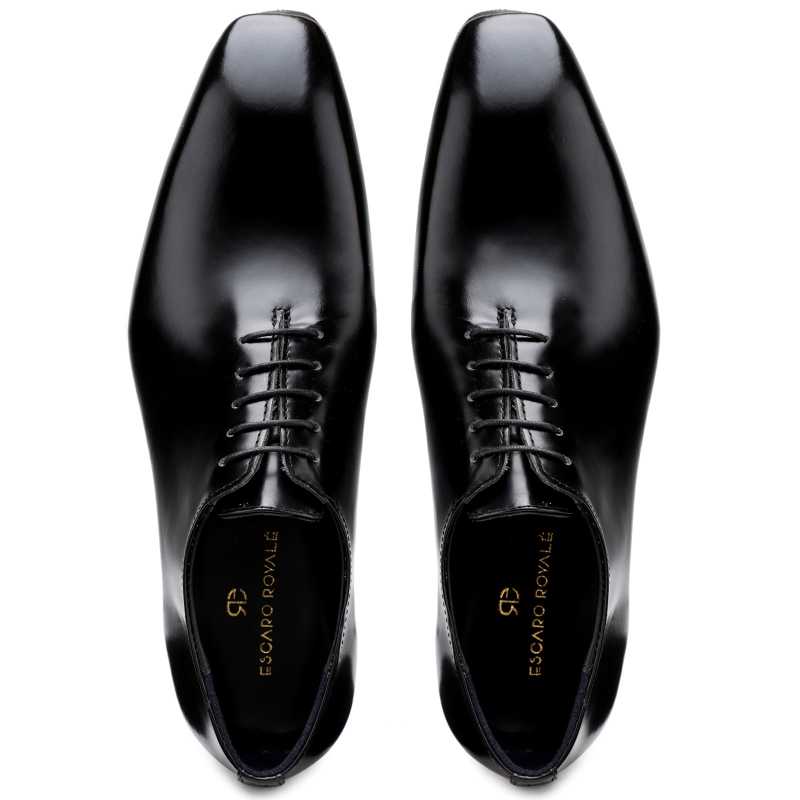 Milan Smooth Wholecut Oxfords In Black