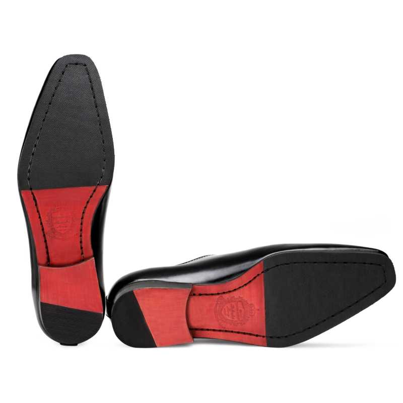 Milan Smooth Wholecut Oxfords In Black