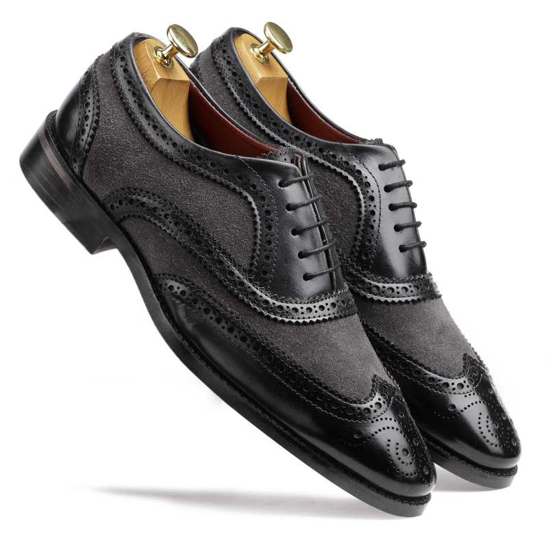 Gray brogues on sale