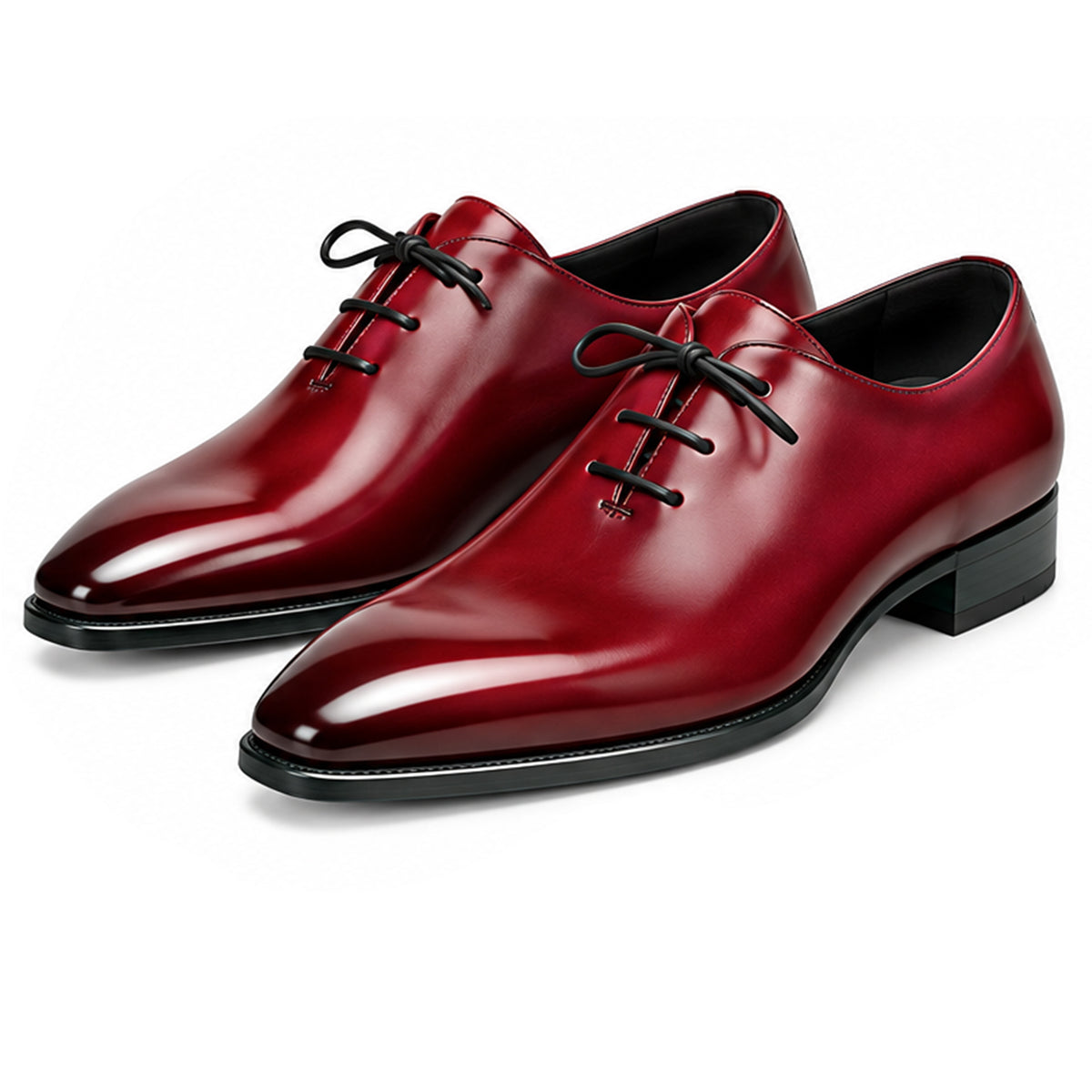Bordo Wine Leather Lace-Up - men's shoes, view 2