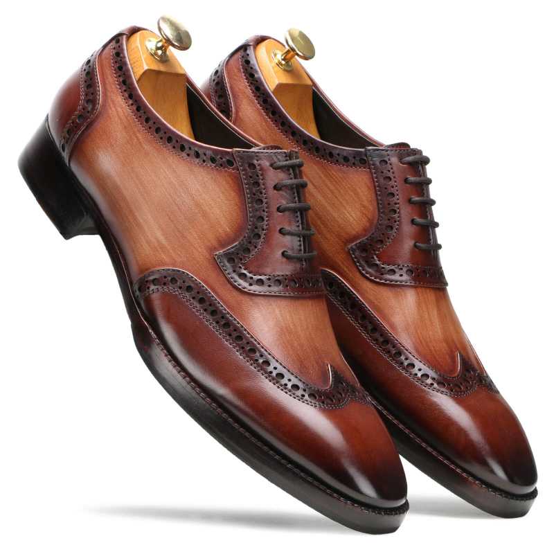 Lance Wingtip Brogues in Brown
