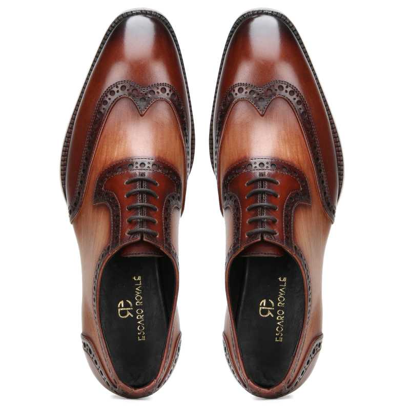 Lance Wingtip Brogues in Brown