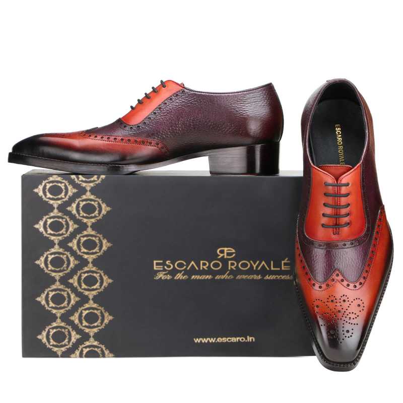 Celestia Brogues in Burnished Wine