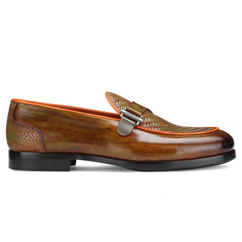 Raven Buckled Loafers in Tan