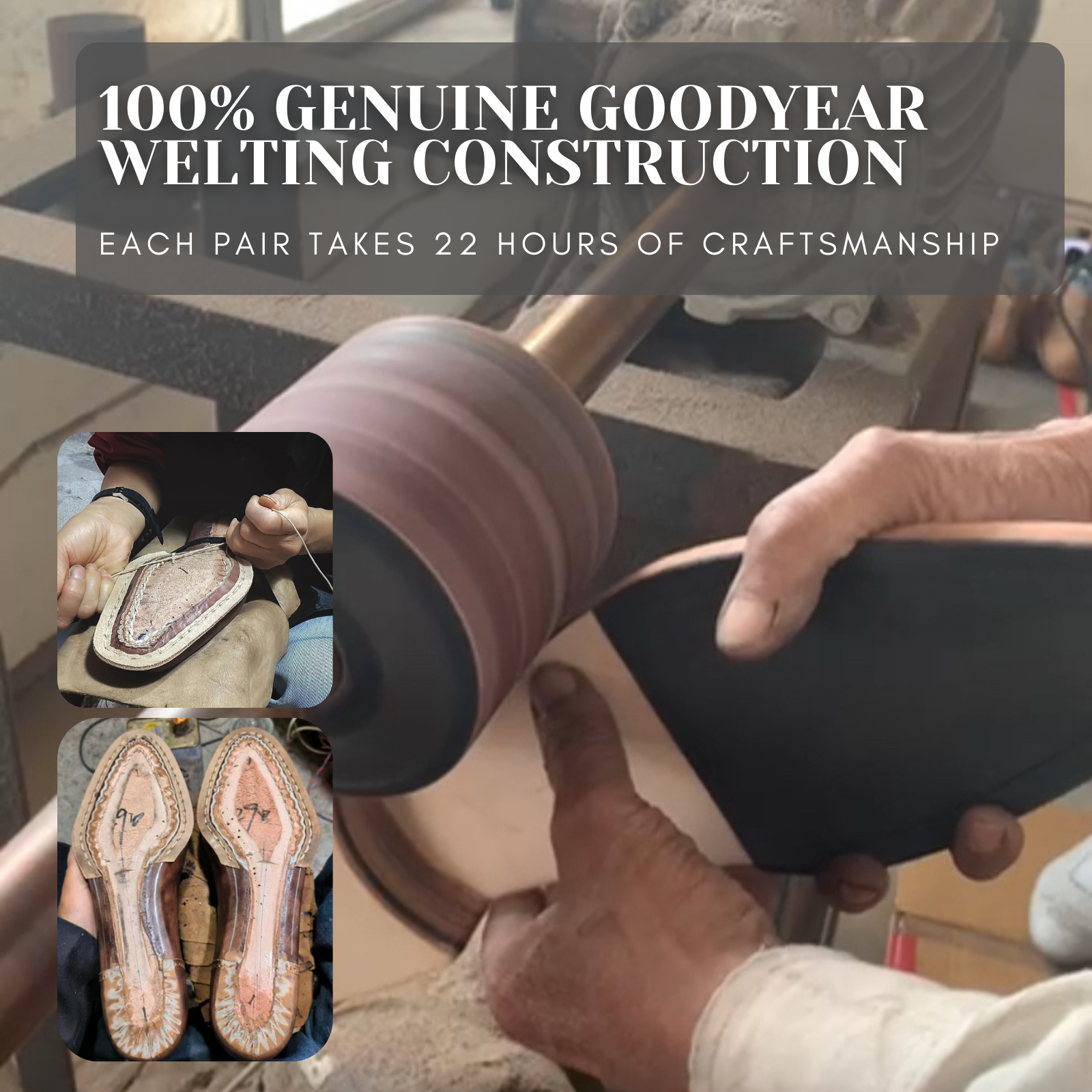Escaro Royale Goodyear Welted Francis Knight Boots in Blue