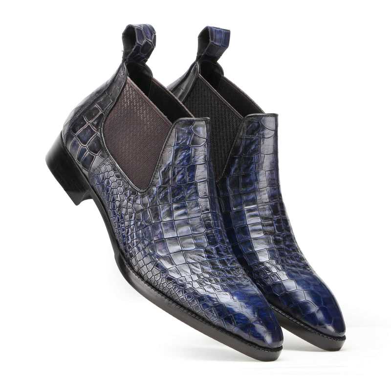 Richard Short Chelsea Boots in Blue