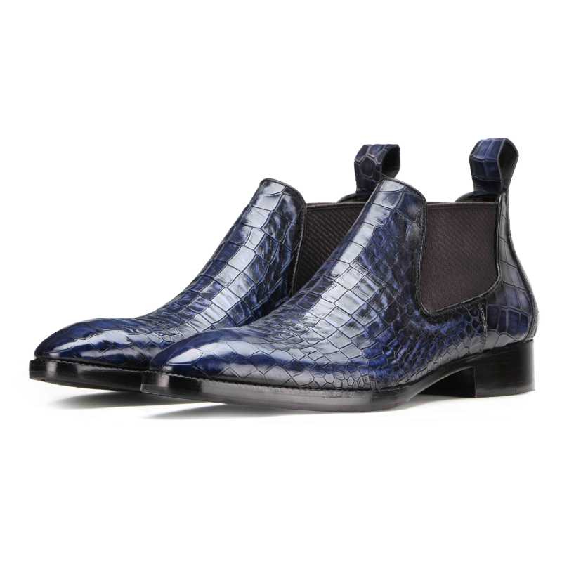 Richard Short Chelsea Boots in Blue