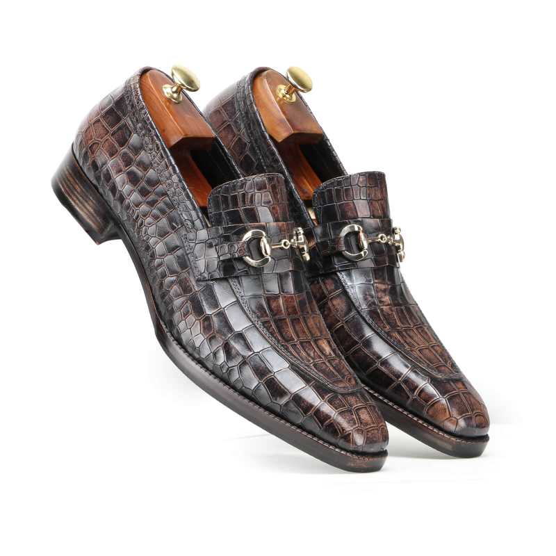Garett Horsebit Loafers in Brown