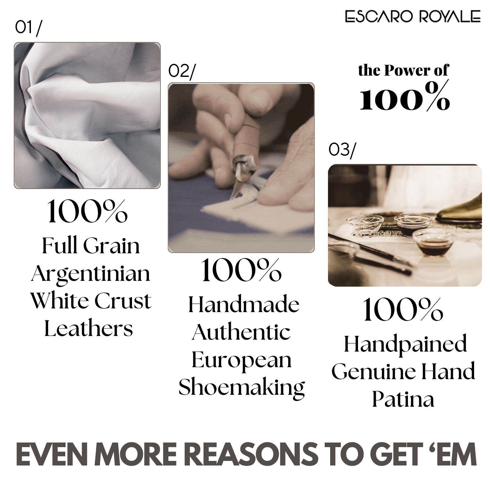 Escaro Royale Goodyear Welted Francis Knight Boots in Blue