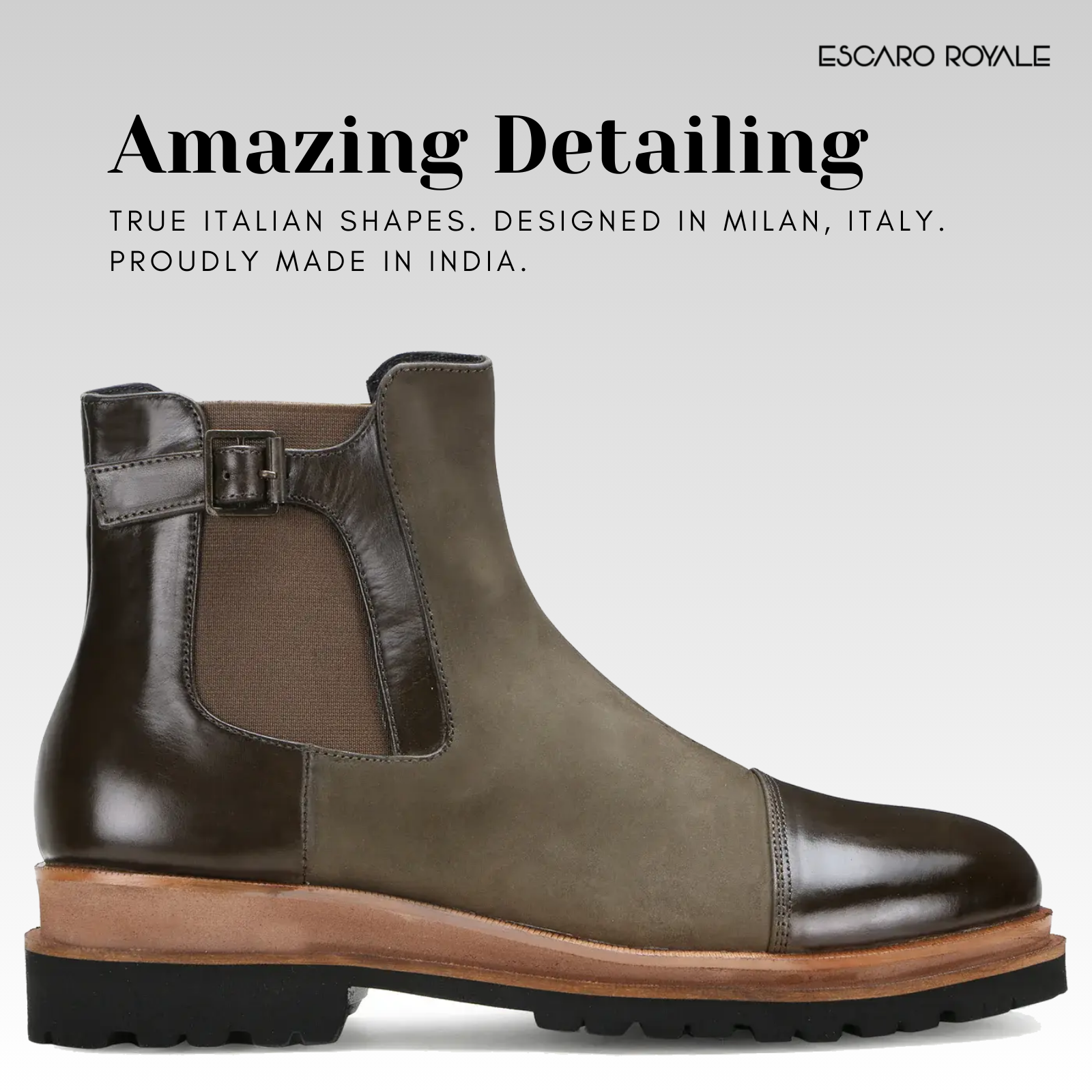 Maurice Zipper Boots in Olive