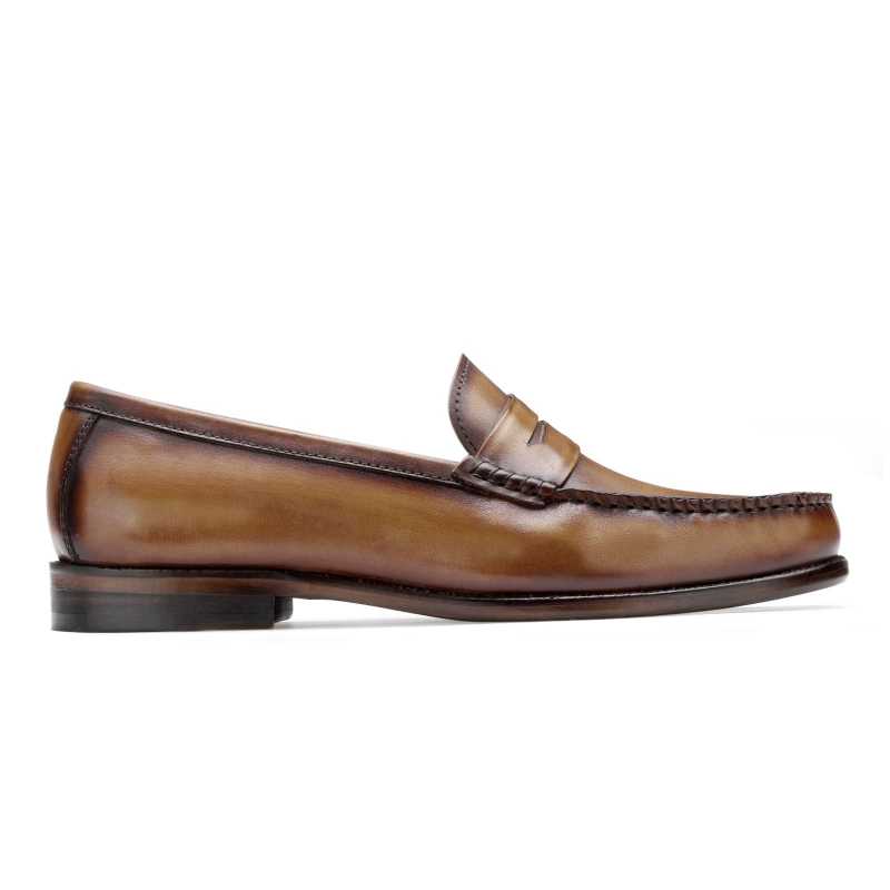 Elinor Classic Penny Loafers in Tan