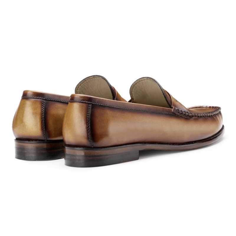 Elinor Classic Penny Loafers in Tan