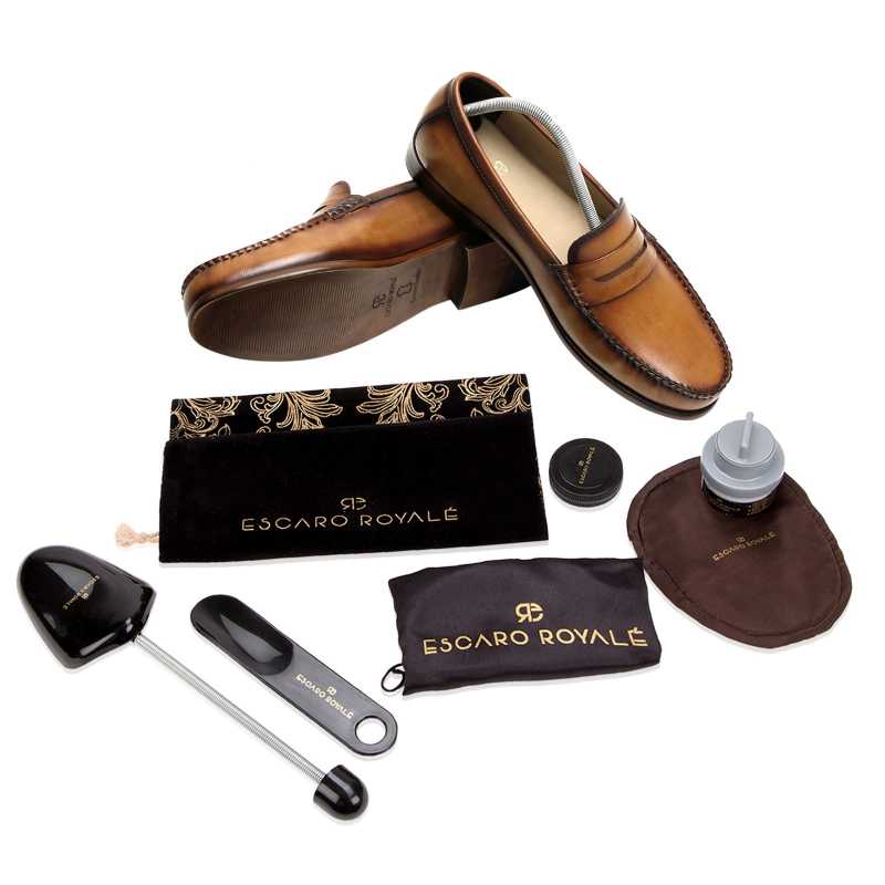 Elinor Classic Penny Loafers in Tan