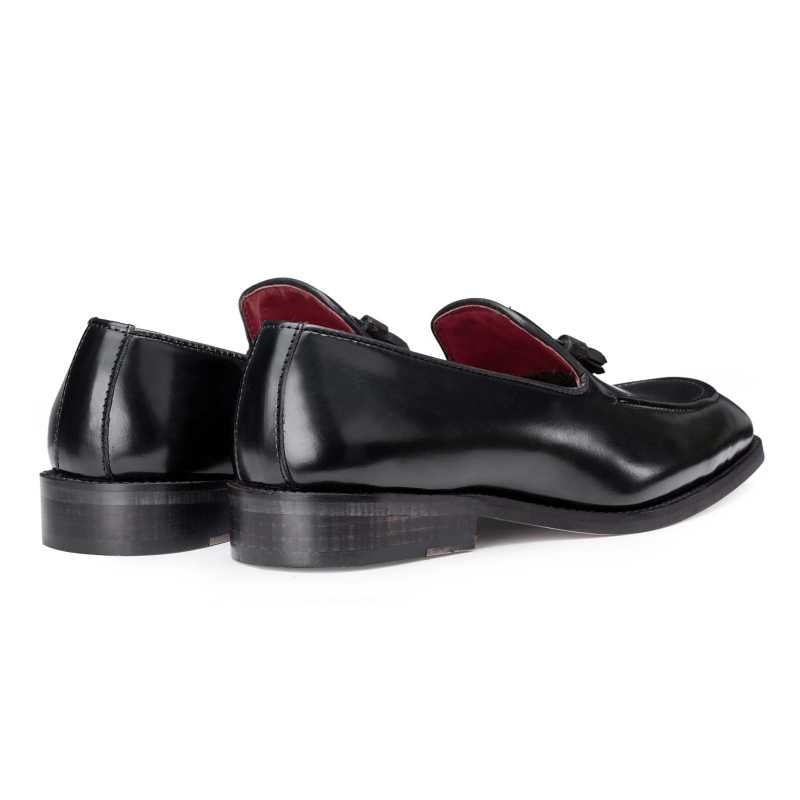 Black Tassel Loafers